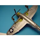 Aires P-47 Thunderbolt wheel bays for ACADEMY futóműakna készlet