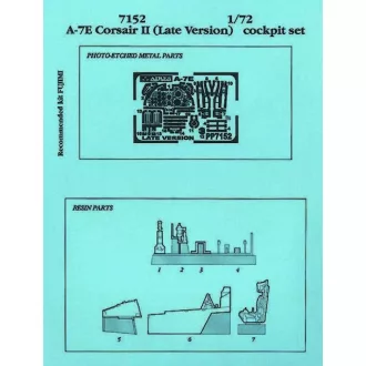   Aires A-7E Corsair II Cockpit Set Späte Version für Fujimi Bausatz cockpit készlet
