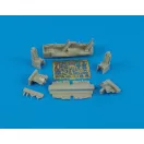 Aires F-16D Fightning Falcon cockpit set Für Hasegawa Bausatz. cockpit készlet