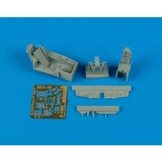   Aires F-16N Aggressor Cockpit Set für Hasegawa-Bausatz cockpit készlet