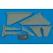 Aires J35 Draken wing set für Hasegawa Bausatz műgyanta repülő kiegészítő