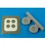 Aires Hurricane wheels & paint masks for Hasegawa kit kerék készlet