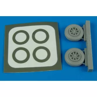   Aires TBM Avenger wheel & paint masks Für Hasegawa Bausatz műgyanta repülő kiegészítő