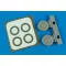 Aires P-40B wheels & paint mask for Airfix kerék készlet