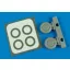 Aires P-40B wheels & paint mask for Airfix kerék készlet