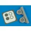Aires P-40M/N wheel & paint masks f.Academy műgyanta repülő kiegészítő