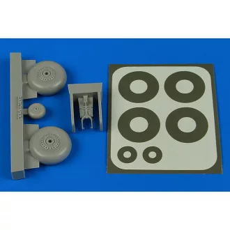   Aires Wellington wheels & Paint masks (early) for Airfix kerék készlet