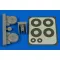Aires Wellington wheels & Paint masks (early) for Airfix kerék készlet