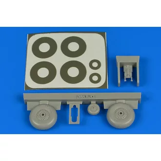   Aires Wellington wheels & paint masks (late) for Airfix kerék készlet