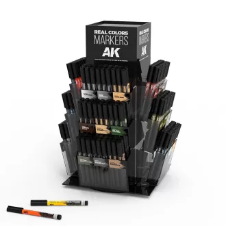   AK Interactive - Real Colors Markers Rotating Display bolti bemutatóállvány