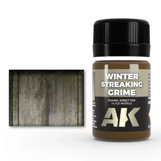   AK Interactive - STREAKING GRIME FOR WINTER VEHICLES koszoló