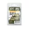 AK Interactive - GREEN VEHICLES WEATHERING SET koszoló készlet