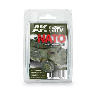 AK Interactive - NATO WEATHERING SET koszoló készlet