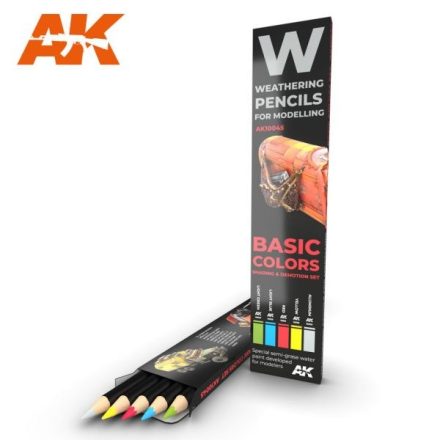 AK akvarell ceruza - BASIC COLORS SHADING & DEMOTION SET