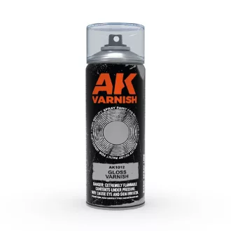   AK Interactive - Gloss Varnish - Spray 400ml (Includes 2 nozzles) lakkspray