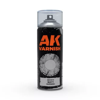   AK Interactive - Matt Varnish - Spray 400ml (Includes 2 nozzles) lakkspray
