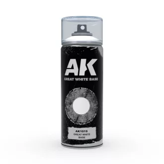 AK Interactive - Great White Base - Spray 150ml festékspray