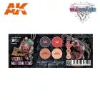 AK Interactive - WARGAME COLOR SET. VISCERAL MALFORMATIONS 3G
