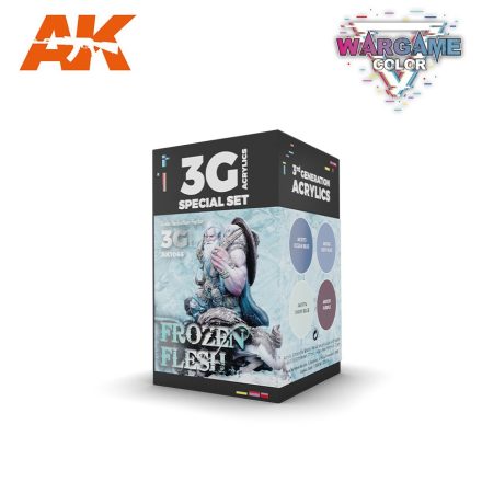 AK Interactive - WARGAME COLOR SET. FROZEN FLESH 3G