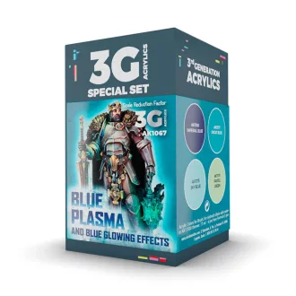   AK Interactive - WARGAME COLOR SET. BLUE PLASMA AND GLOWING EFFECTS festékkészlet