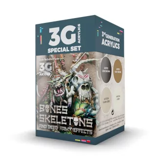   AK Interactive - WARGAME COLOR SET. BONES AND SKELETONS. festékkészlet