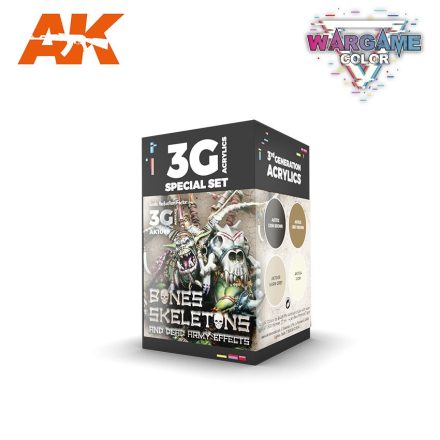 AK Interactive - WARGAME COLOR SET. BONES AND SKELETONS 3G