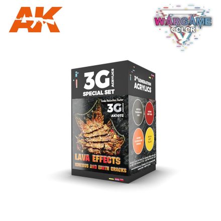 AK Interactive - WARGAME COLOR SET. LAVA EFFECTS 3G