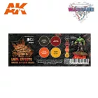AK Interactive - WARGAME COLOR SET. LAVA EFFECTS 3G