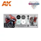 AK Interactive - WARGAME COLOR SET. NON METALLIC METAL SILVER (WITH BRUSH) 3G