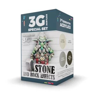   AK Interactive - WARGAME COLOR SET. STONE AND ROCK EFFECTS. festékkészlet