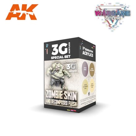 AK Interactive - WARGAME COLOR SET. ZOMBIE SKIN 3G