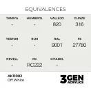 AK Interactive - Offwhite 17ml festék