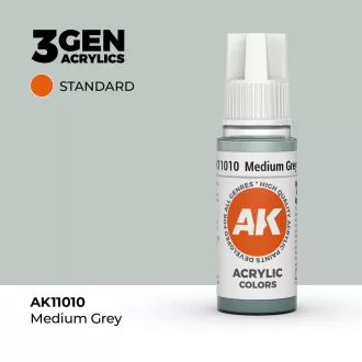 AK Interactive - Medium Grey 17ml festék