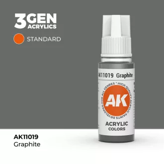 AK Interactive - Graphite 17ml festék