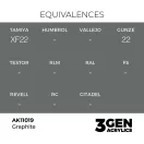 AK Interactive - Graphite 17ml festék
