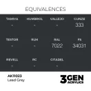 AK Interactive - Lead Grey 17ml festék
