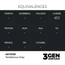 AK Interactive - Tenebrous Grey 17ml festék