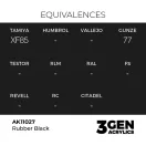 AK Interactive - Rubber Black 17ml festék