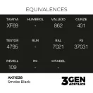 AK Interactive - Smoke Black 17ml festék