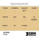 AK Interactive - Beige 17ml festék