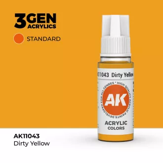 AK Interactive - Dirty Yellow 17ml festék