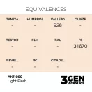 AK Interactive - Light Flesh 17ml festék