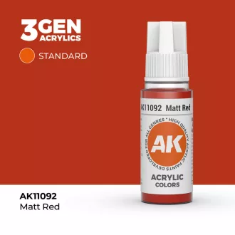 AK Interactive - Matt Red 17ml festék