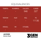AK Interactive - Brick Red 17ml festék