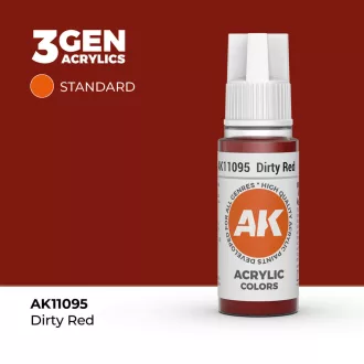AK Interactive - Dirty Red 17ml festék