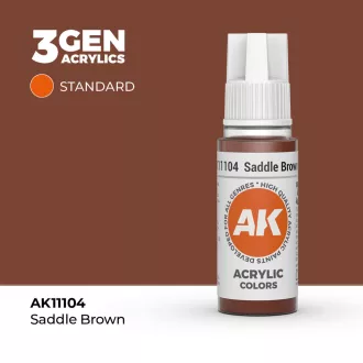 AK Interactive - Saddle Brown 17ml festék