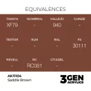 AK Interactive - Saddle Brown 17ml festék