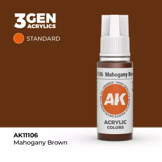AK Interactive - Mahogany Brown 17ml festék