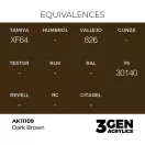 AK Interactive - Dark Brown 17ml festék