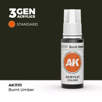 AK Interactive - Burnt Umber 17ml festék